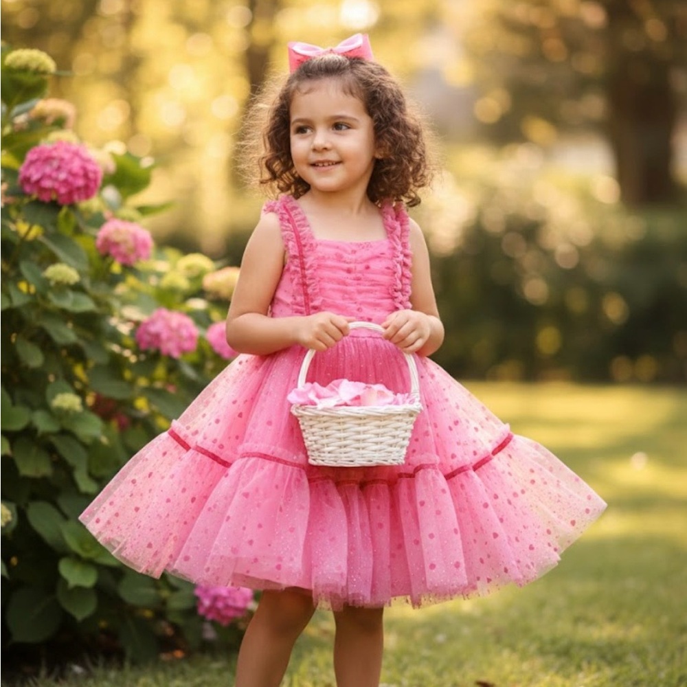 Rachel Zoe Vibrant Pink Dress with Ruffles